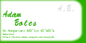 adam bolcs business card